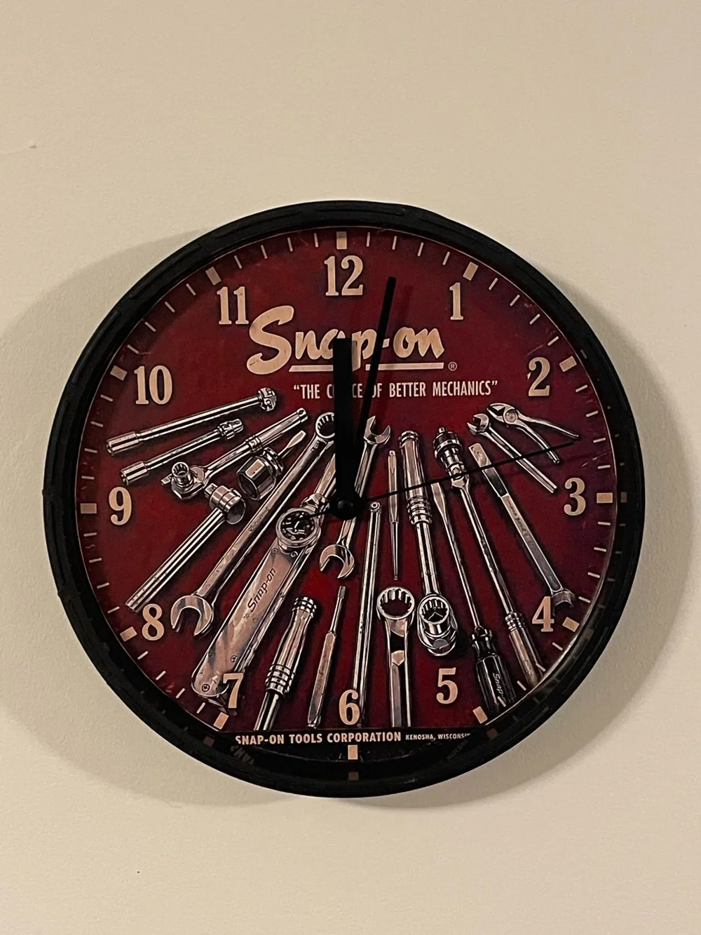 Snap Red and Black Toolset Wall Clock - Snap